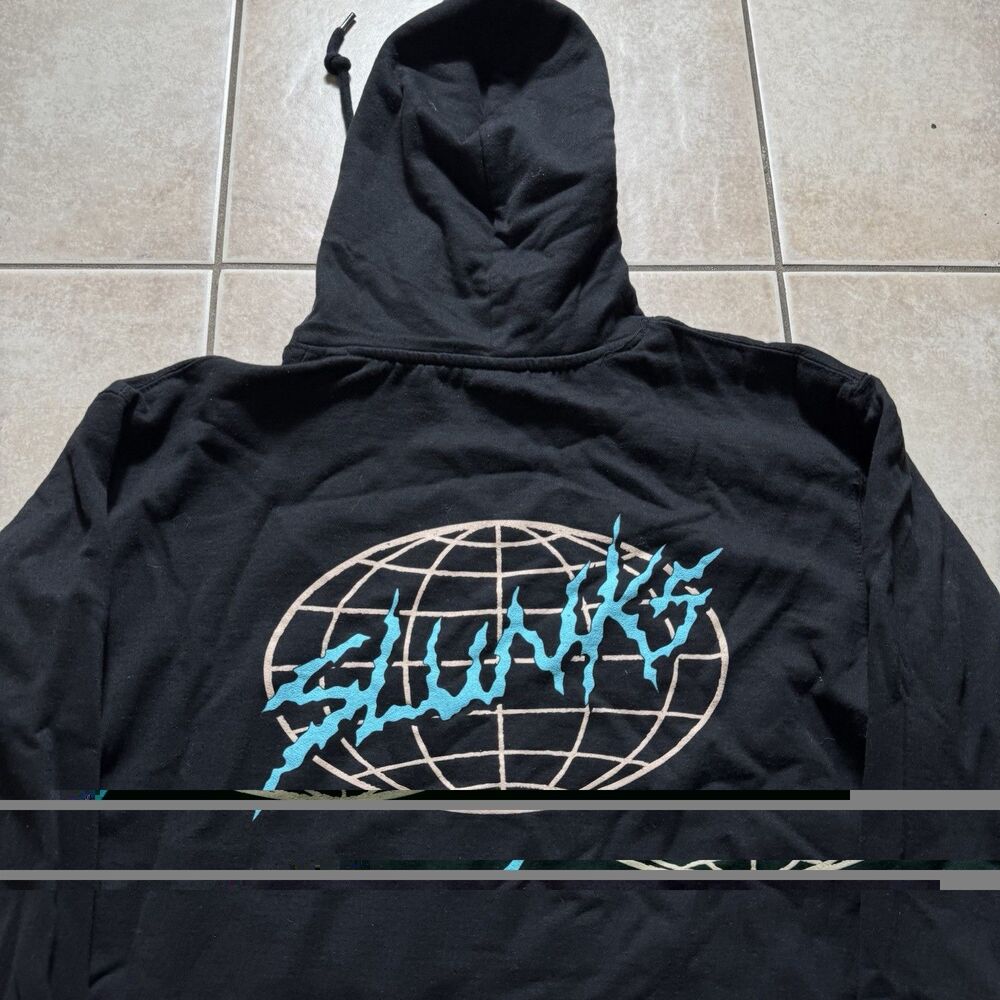 Slunks Black Hoodie Size XL Globe Skate Independent Trading Co Pullover Grunge